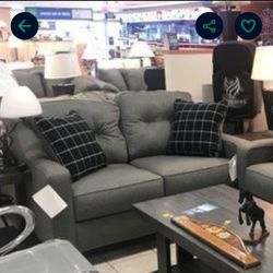 [HOT DEAL] Brindon Charcoal Loveseat🚛Fast delivery 💳Financing Options
