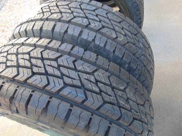 2 New 245 75 16 Continental Terrain Contact A/T Tires Outlined White Letters 10PLY Date 2020