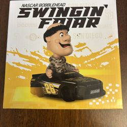 PADRES NASCAR SWINGIN’ FRIAR BOBBLEHEAD