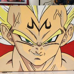 Dragon Ball Z Majin Vegeta Custom Painting 