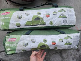 (2) Coleman Sundome 4-Person Tents - Pair of Camping Tents!