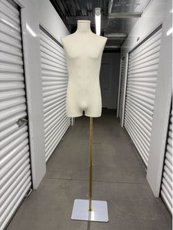 Male Dress Form Height Adjustable Mens Mannequin Full Body Abs 6 Pack Full Form