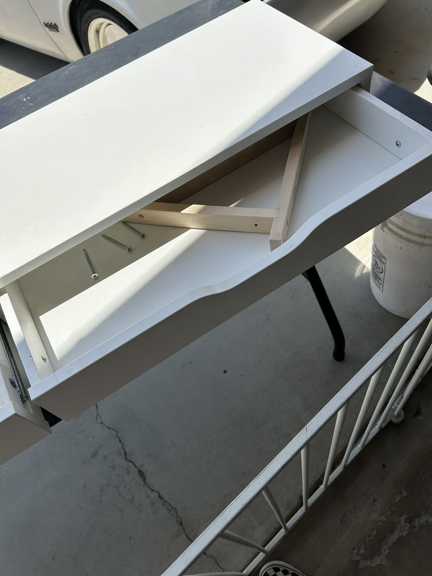 IKEA Shelves And A Vanity