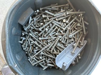 2 large buckets of bolts and washers $40 For both
