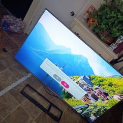 65 In Flat Screen Tv LG  W/ Remote And Bracket 