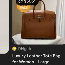 Luxury Leather Tote Bag