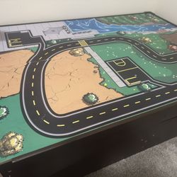 Wood Train Table With Storage Drawers Under 