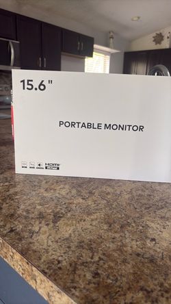 15.6” Portable Monitor – IPS, HDMI + USB-C, Speakers (Like New in Box)