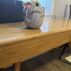 Solid Bamboo desk With Electrical I Integration 
