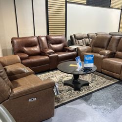 $699 Recliner Leather Loveseat 