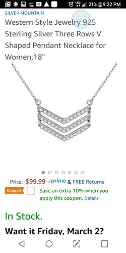 Orignally $100- Only $25!! Real Solid Silver, Real Swarovski Crystals in Western Themed 2 Striped Necklace