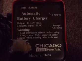 Chicago Electric automatic battery charger / maintainer