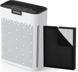 Air Purifier for Home Large Room 2000 Ft² KJ190L with Filter Replacement, MOOKA H13 True HEPA Air Purifiers Cleaner for Pets, Washable Filters, Fragra
