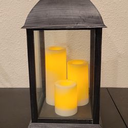 Lantern with led candles