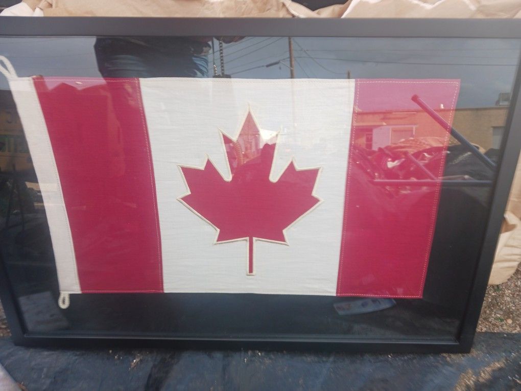 Framed Canadian Flag