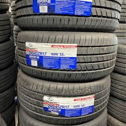 245/45/17 New Tires Set Of 4 Tires Atlander Installed And Balanced Set De 4 Llantas Nuevas Instaladas Y Balanceadas
