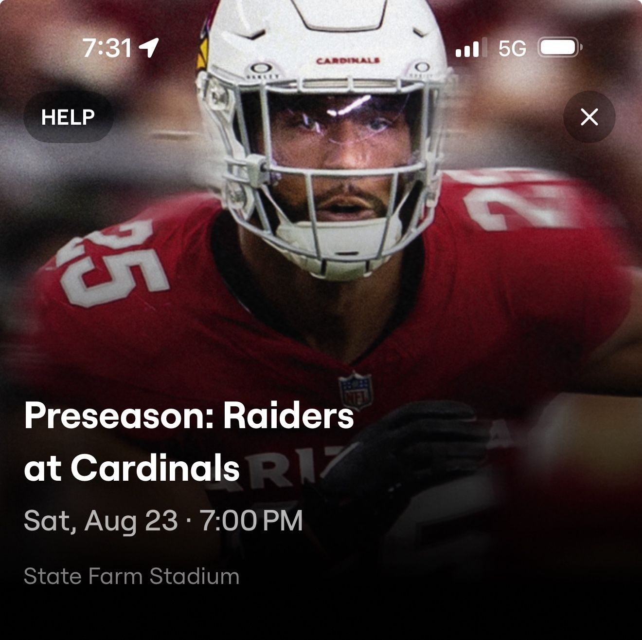 Cardinals Vs Raiders 8/23