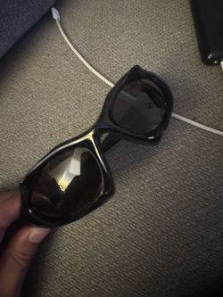 Balenciaga Back and Yellow Sunglasses