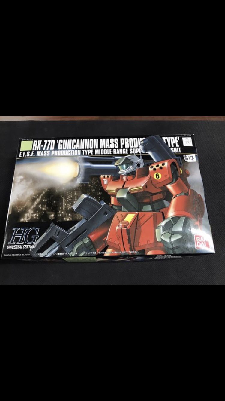 Gundam Guncannon Mass Product Type RX-77D E. F.S.F. Mass Production Type Middle Range Support Gundam
