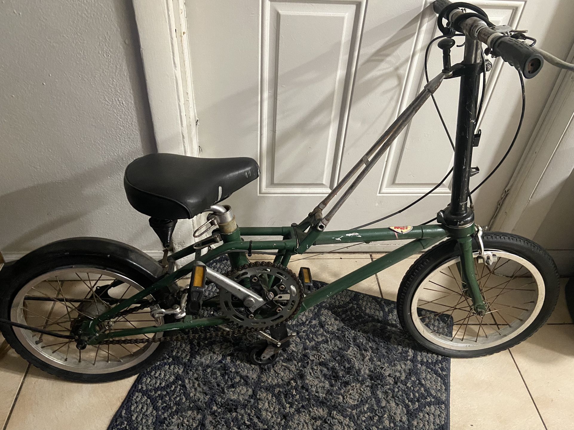 Antique fold up bike