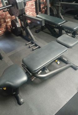 Technogym Multi-Adjustable Bench, Life Fitness Hammer Strength Panatta Icarian Exercise Gym Equipment