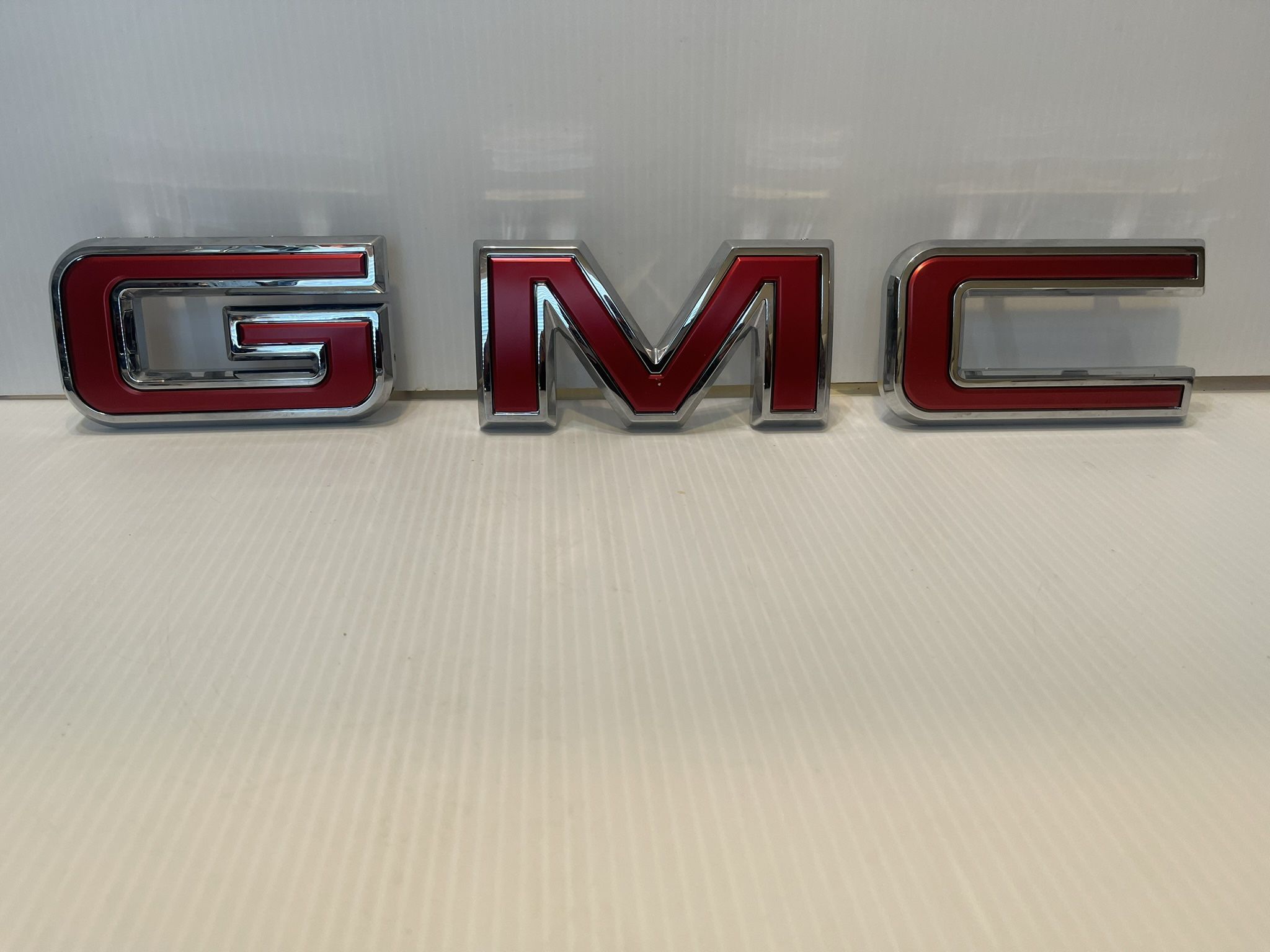 Genuine OEM GMC Red & Chrome Emblem 2019-2025 GMC Front & Rear Emblems