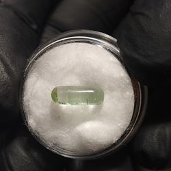 green tourmaline cabochon 