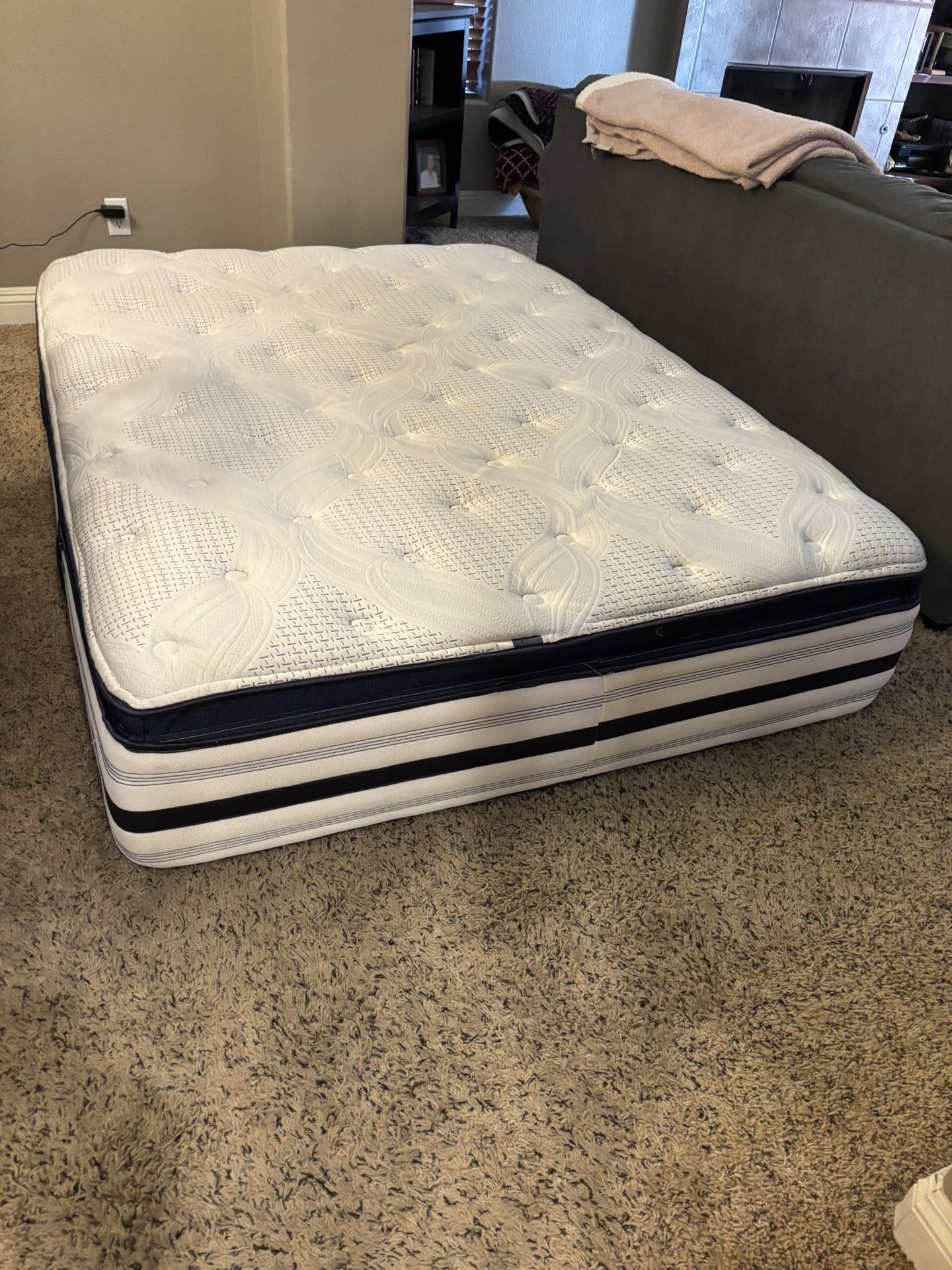 Queen Frame And Mattress