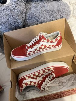 Red Checkered Vans