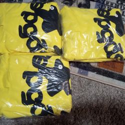 Sp5der Yellow Hoodies