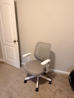 Gray & White Ergonomic Mesh Office Chair ā $60