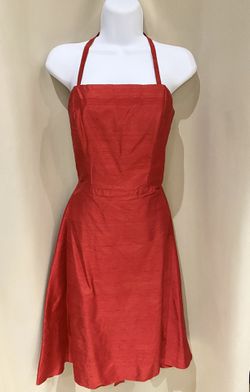 Red Short Backless/Wrap Around Cocktail Dress Size 4