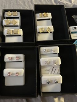 Earrings For Men, Women, And Children All Sterling Silver