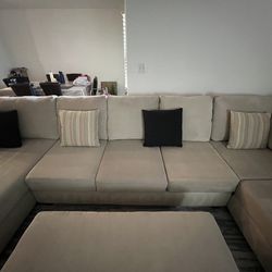 Large Sectional Couch/Ottoman