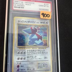 Porygon CD Promo PSA 10 Pokemon Slab - Old Cert