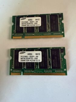 RAM memory Samsung 256mb PC2700S