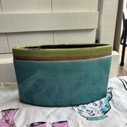 10” Turquoise Vase