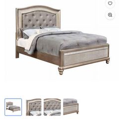 California King Bed Frame With Metal Insert 