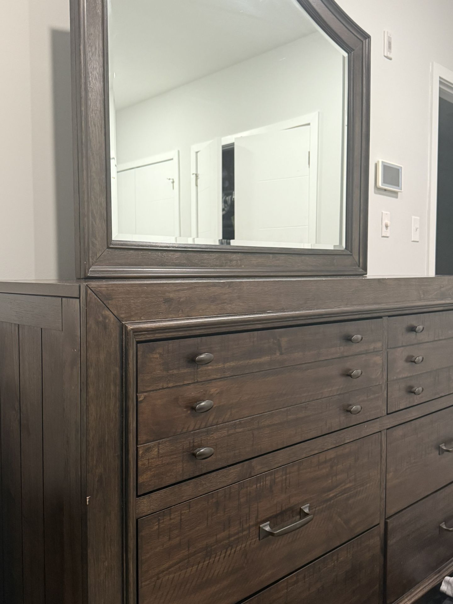 Dresser with mirror