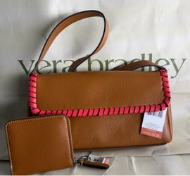 Vera Bradley Faux Leather Crossbody Bag with Wallet