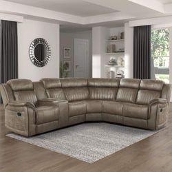 Reclining Sectional Sofa Couch 