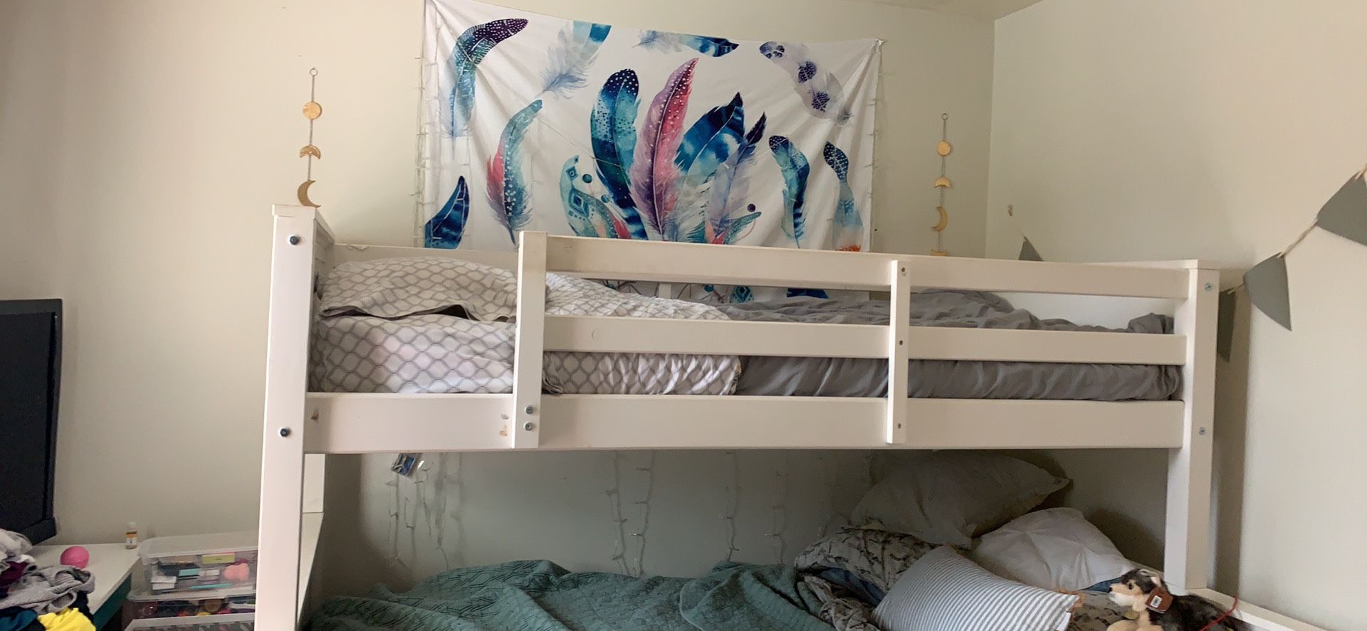 One single Twin bed frame with mattress for sale