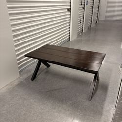 Metal Coffee Table (Dark Finish)