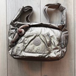 Kipling HB7425 0MP METALLIC PEWTER ERICA GM BAG