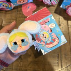Pop Mart CRYBABY x Powerpuff Girls Series Bunny Bubbles Vinyl Face Plush