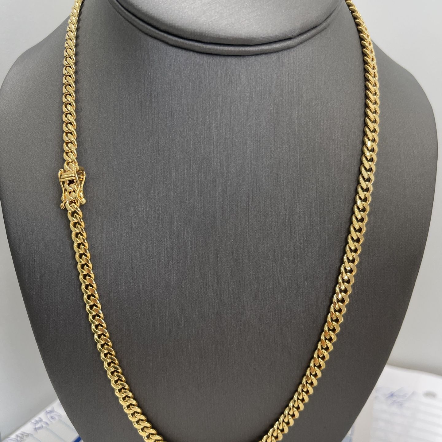 10 K Gold Cuban Chain 24” 5mm