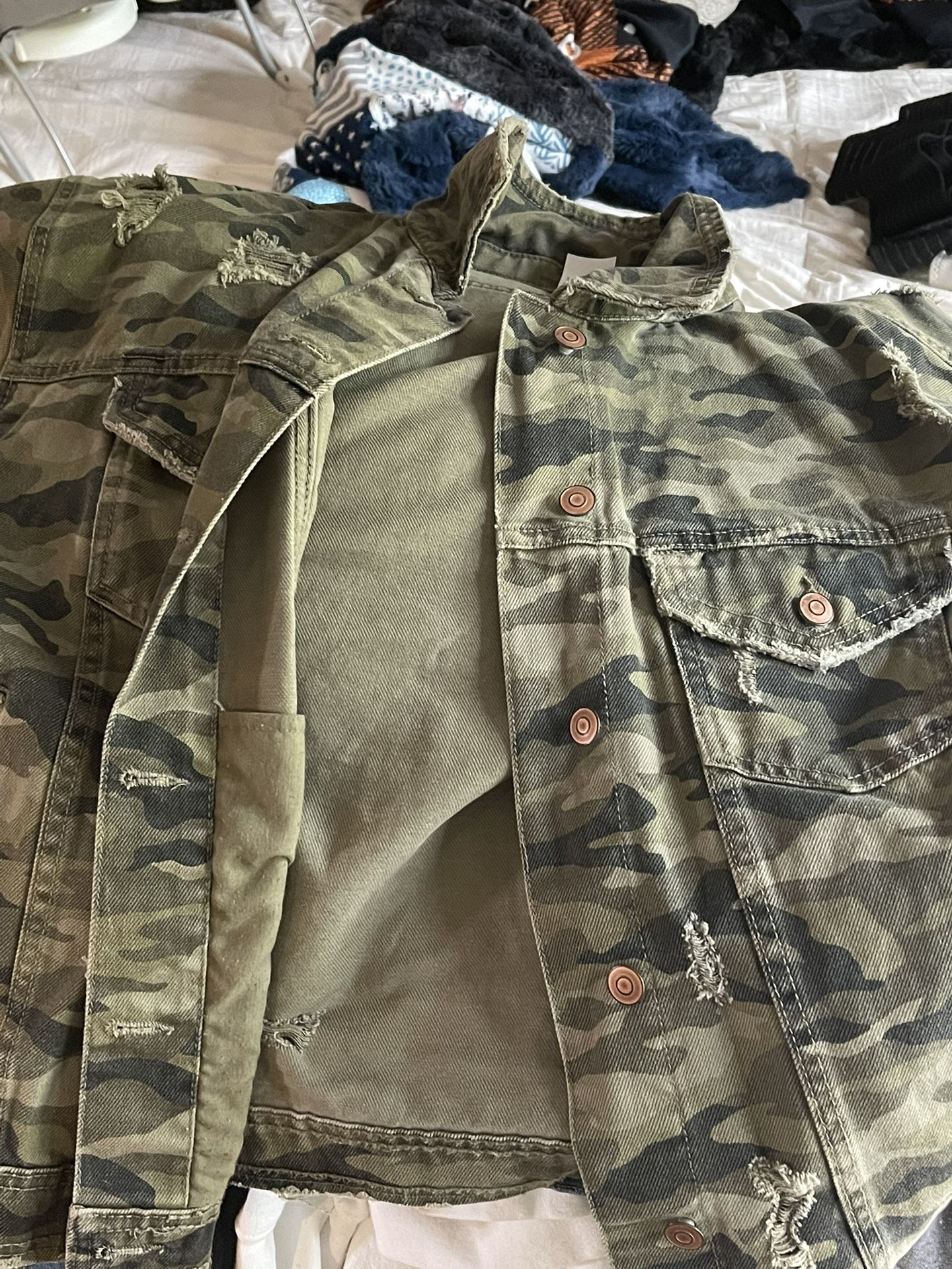 Camo Jean Jacket