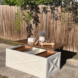 Custom coffee table farmhouse Wood  Modern Rustic Center Oval Set End Table Side Table  Storage Monastery Set Chest  Restoration hardware Carpenter