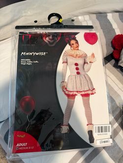 Pennywise Halloween Costume Adult Medium