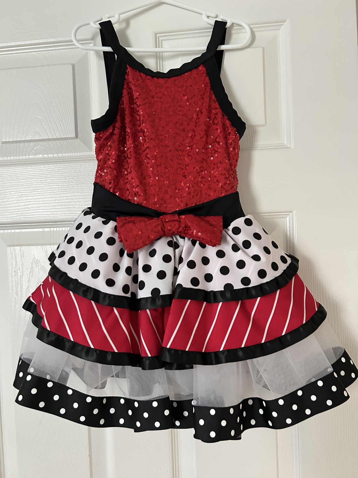 Girl’s Retro Leotard Dress for Dance Performance